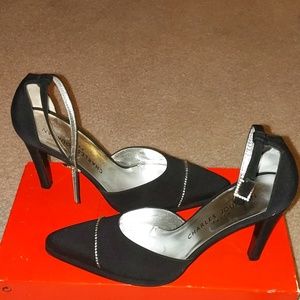 NWT CHARLES JOURDAN ankle strap heels SZ 7.5